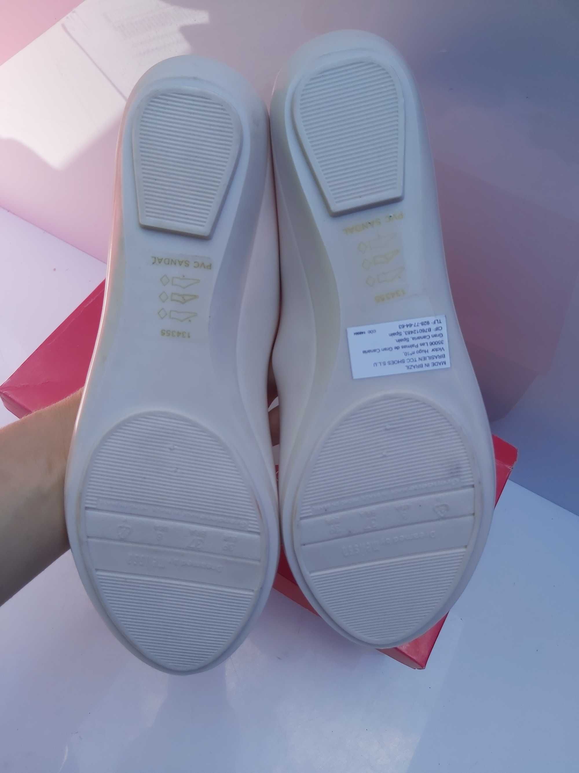 Balerinki MELISSA beż kwiaty mel pop viii sp ad 39 baletki