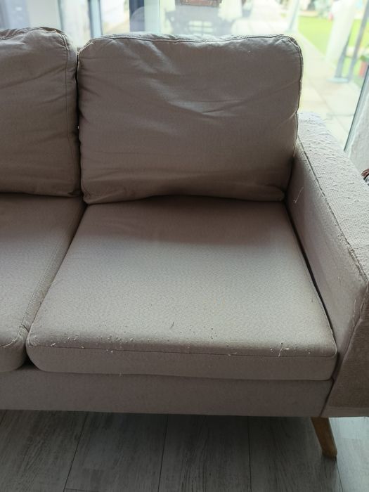 Sofá bege Sklum, 4 lugares usado