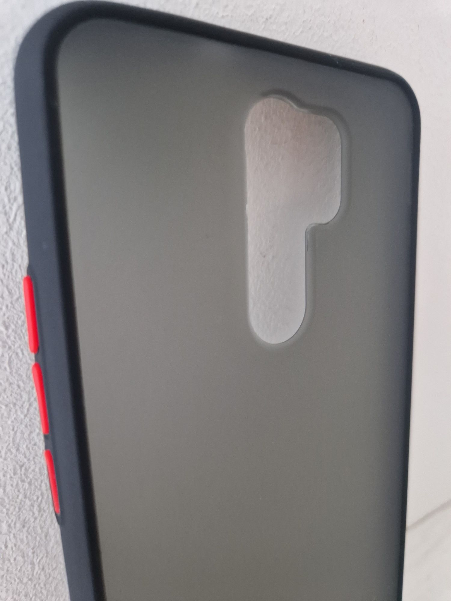 Vennus Color Button Bumper do Xiaomi Redmi 9 Czarny