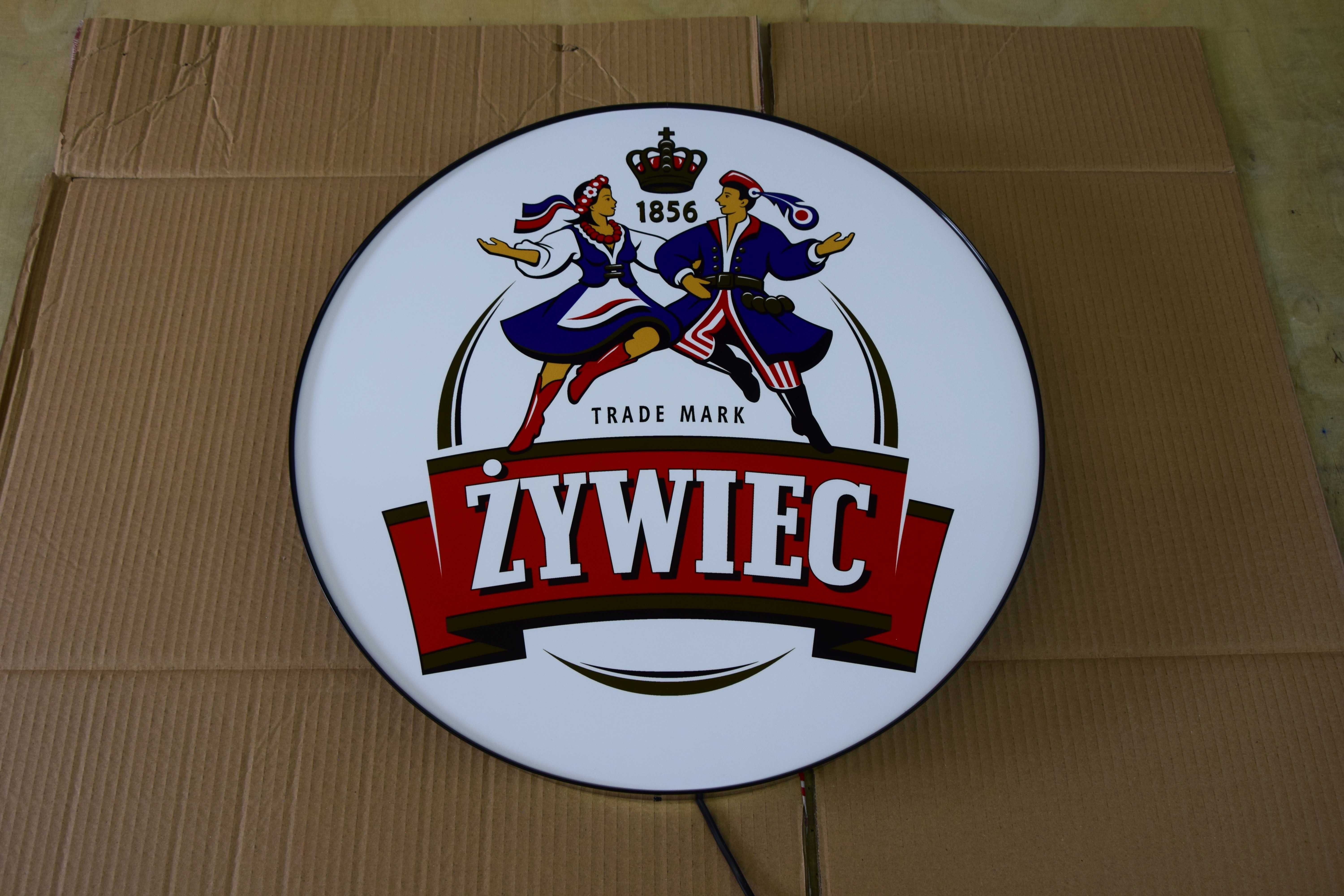 Reklama LED do baru ŻYWIEC, Podświetlane logo Żywca, Szyld, Baner 3D