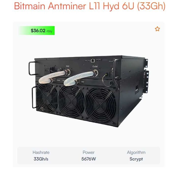 Asik L11 - Майнер Bitmain Antminer L11 Hydro 35Gh (Найнижча ціна)