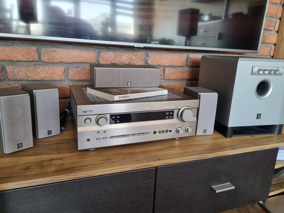 Kino domowe Yamaha RX-V640 RDS amplituner YST-SW015 subwoofer, NX-430