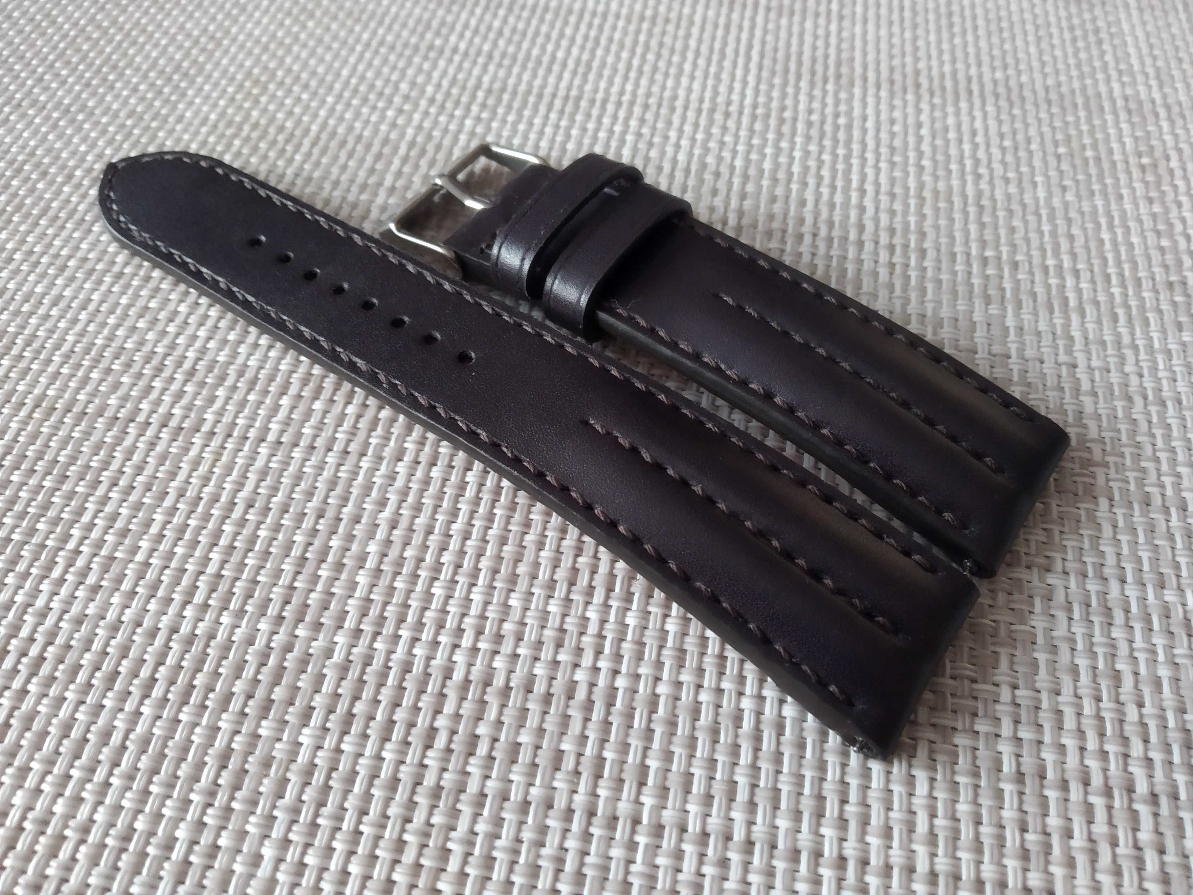 Pasek skórzany do zegarka 20 mm - szybki montaż