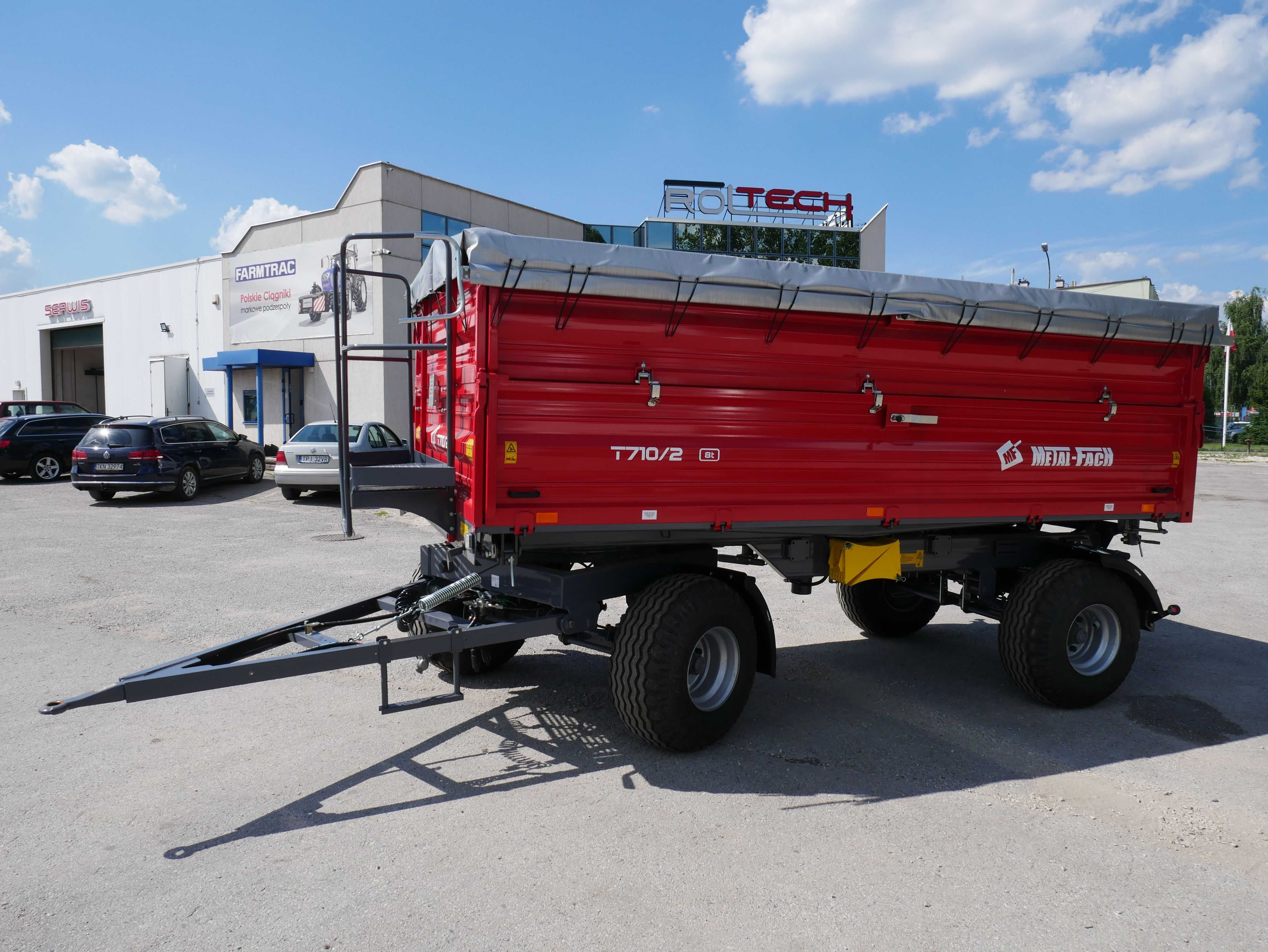 Przyczepa Rolnicza Dwuosiowa Metal-Fach T940 Paletowa 6000kg 11,8m3