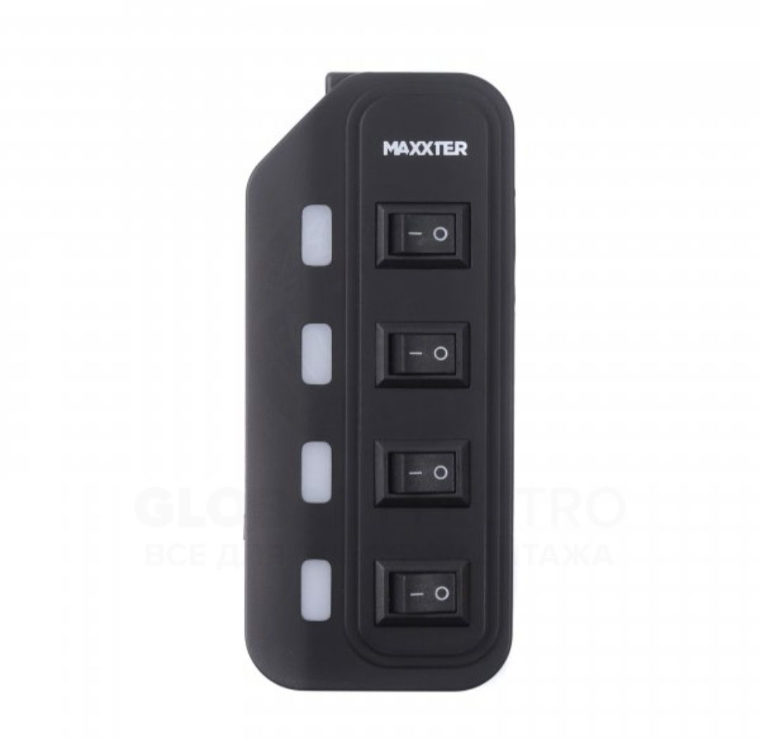 Хаб MAXXTER USB 2.0 TYPE-A на 4 порта