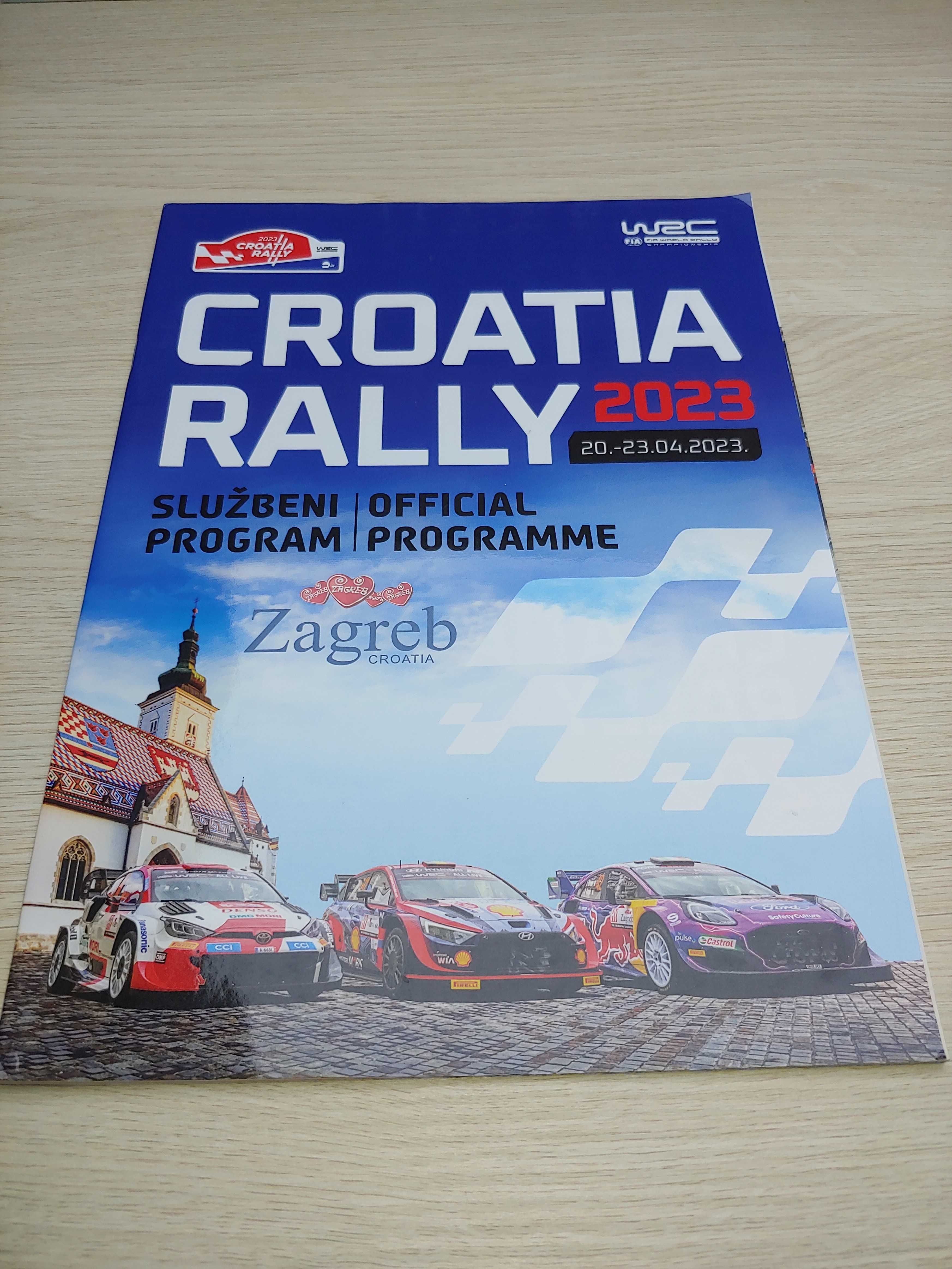 Program Rajdowy Rally Croatia 2023 WrC rajd