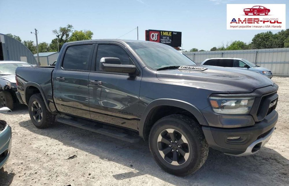 RAM 1500 Rebel, 2020, 4x4, V8 5.7L 395KM, od ubezpieczalni.