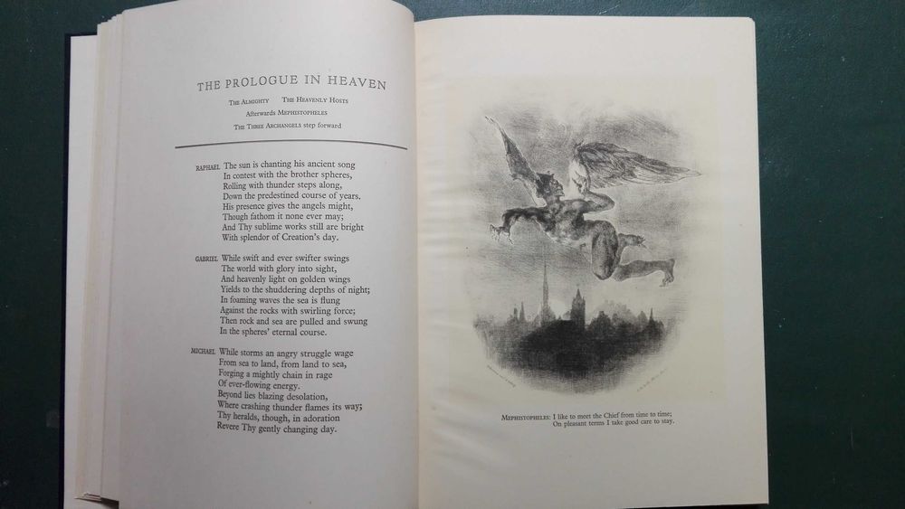 Fausto - Goethe - ilustrado por Delacroix, 1932, NY Heritage Press