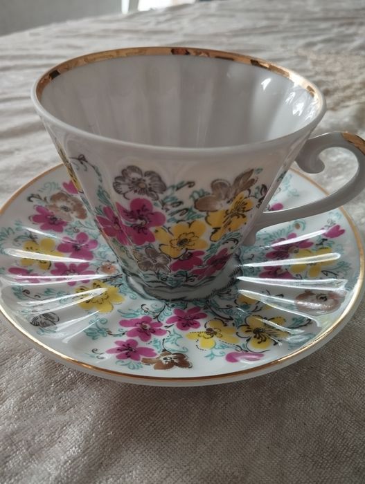 Чайні пари "Квіти" ,або "Ситець" ЛФЗ