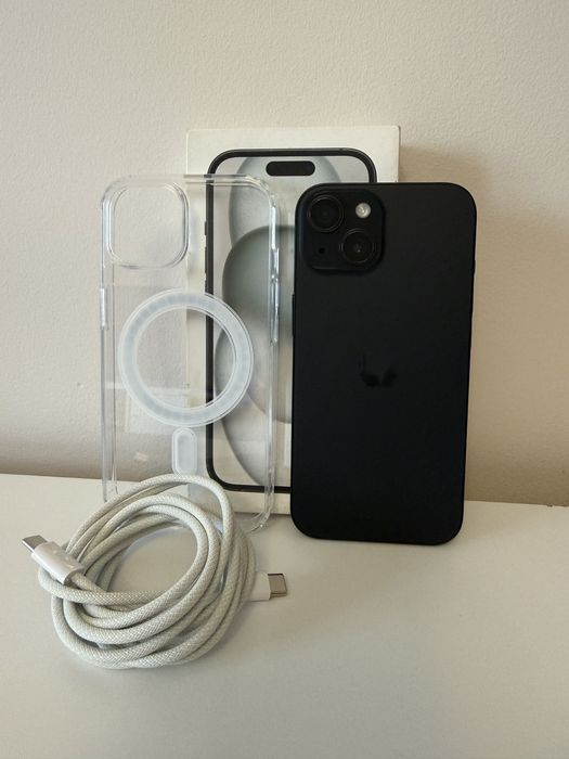 Iphone 15 czarny 128gb kondycja 100%