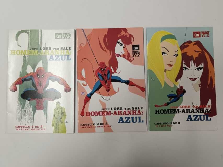 Homem-Aranha: Azul - Jeph Loeb + Tim Sale - 3 Livros