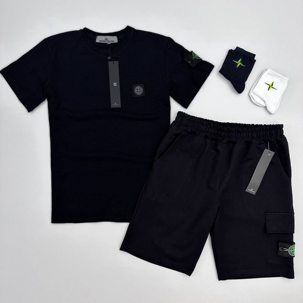 Футболка шорти Stone Island +2пари шкарпетки у подарунок!
