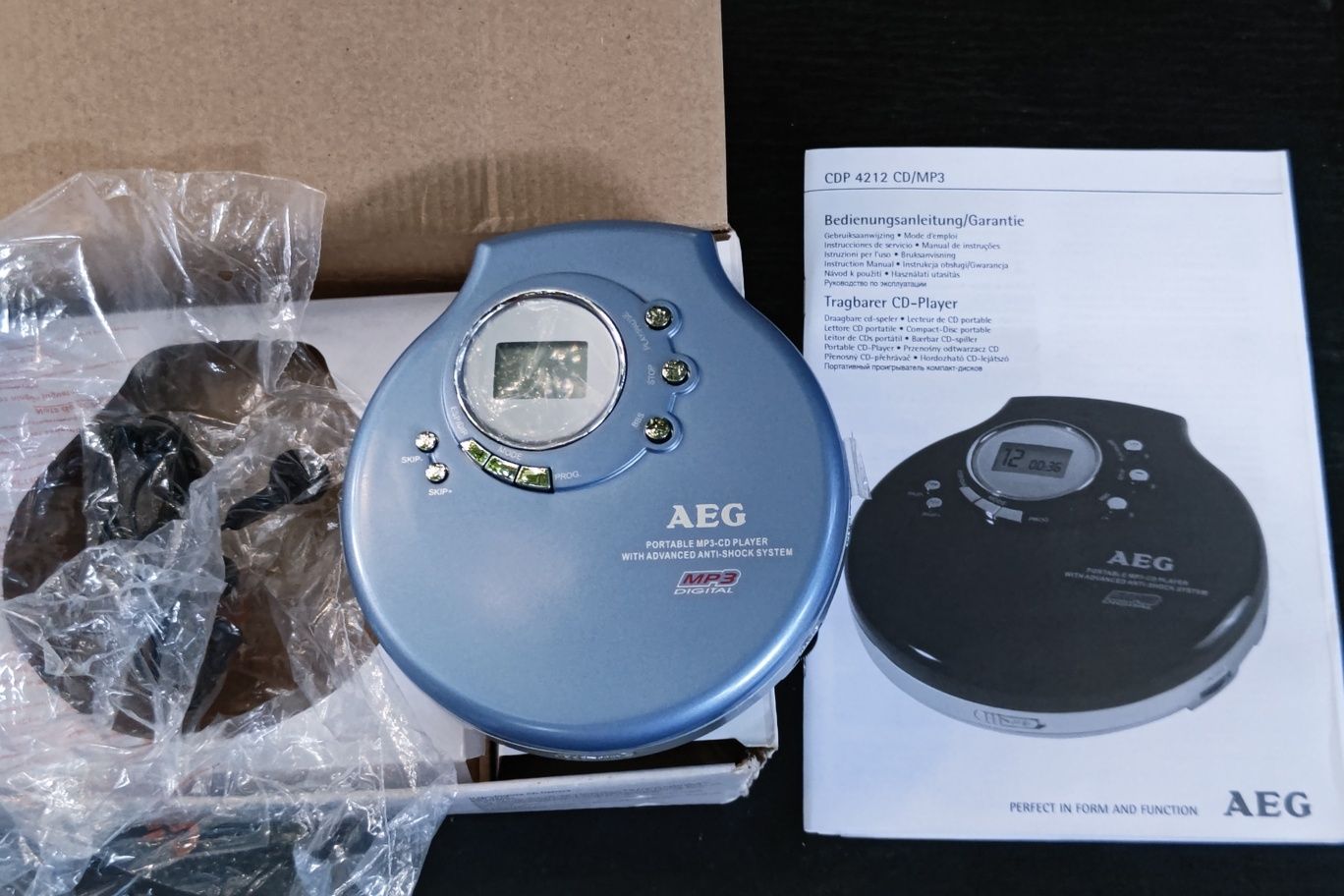 Новий CD MP3 player AEG з коробкою і документами