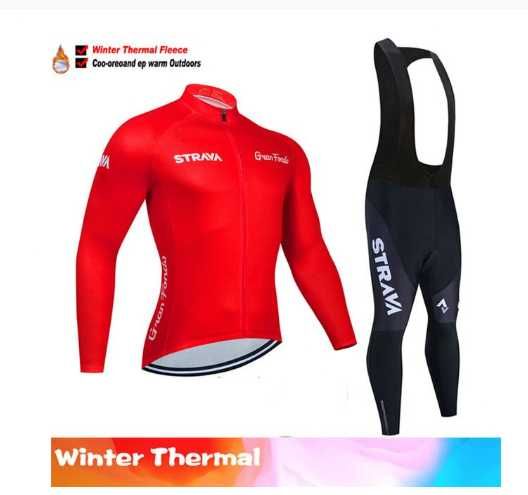 Strój kolarski ocieplany Strava XXL