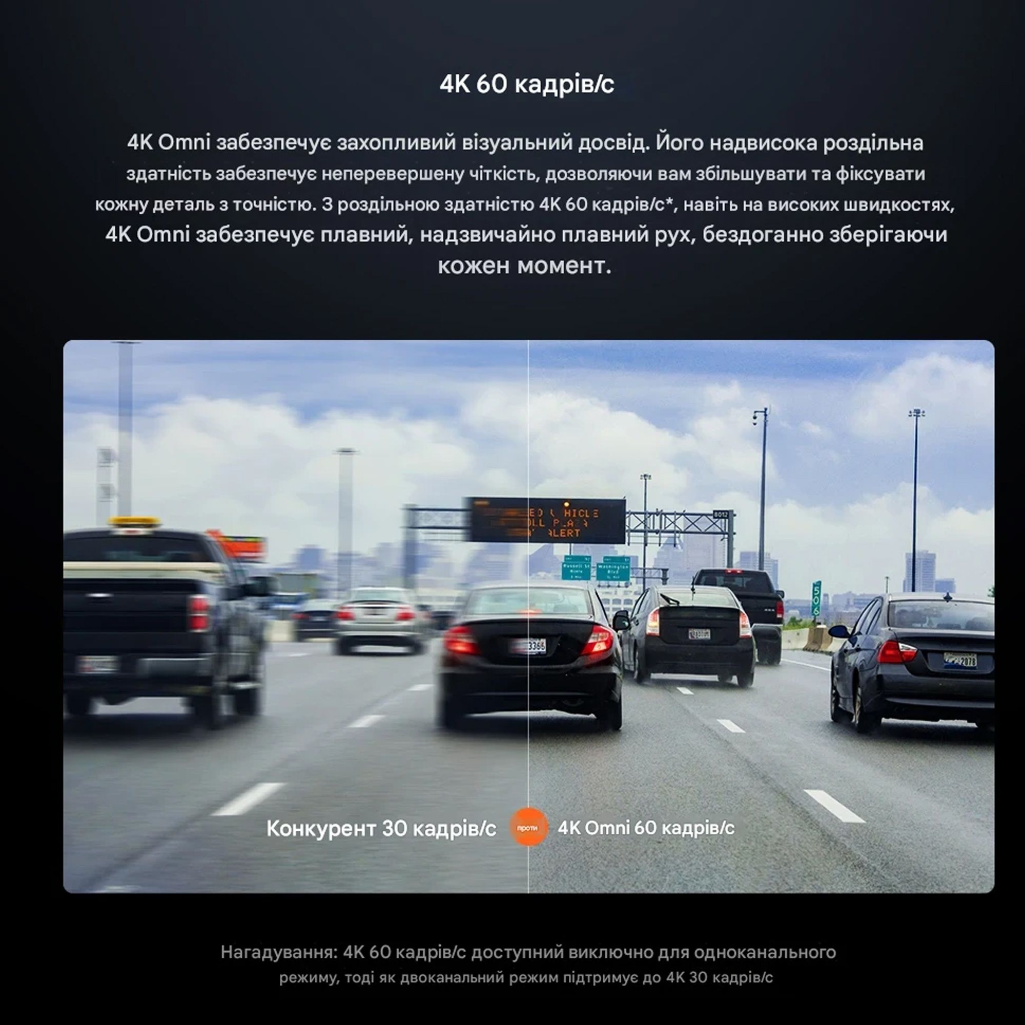70mai Dash Cam 4K Omni X800 Автомобільний відеореєстратор