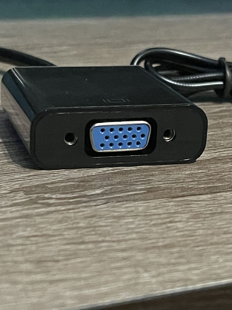 Кабель-перехідник HDMI -> VGA емулятор конвертер адаптер з аудіо 3.5мм