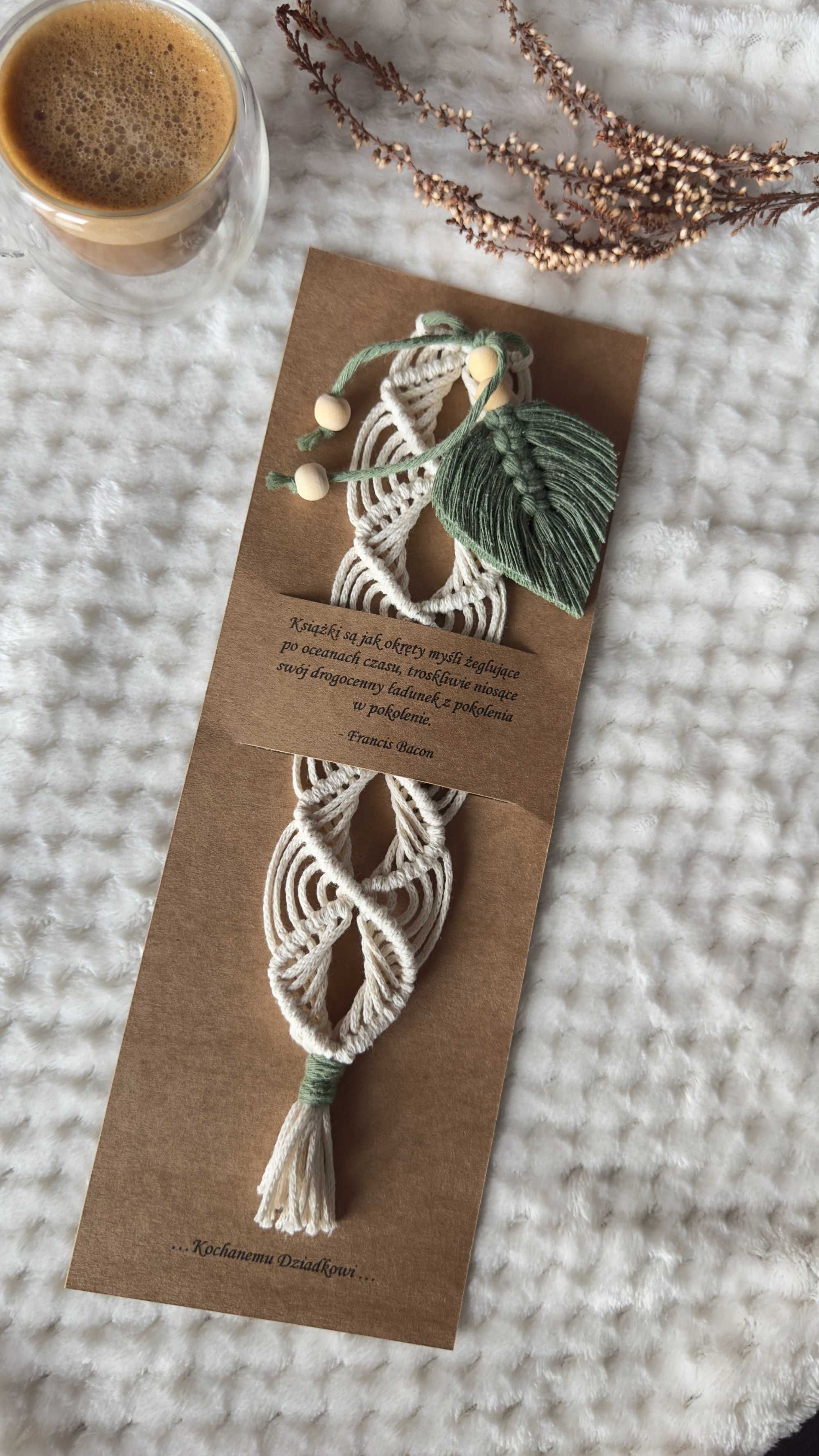 Zakładka do książki Handmade Makrama Pomysł na prezent\upominek