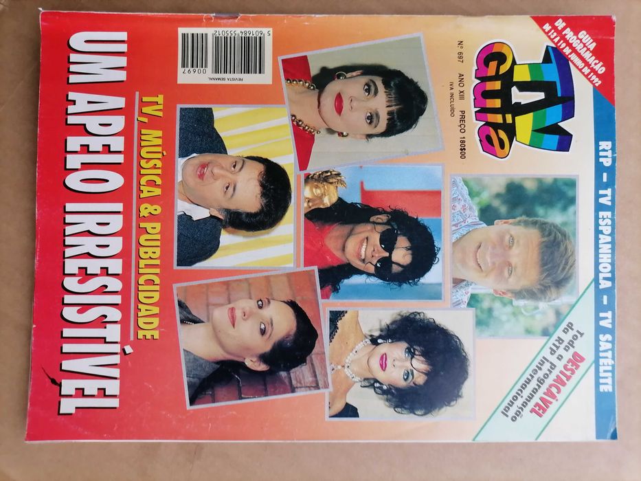 AMÁLIA Tv Guia Nº 697 c/Suplemento Destacável RTP Internacional 1992