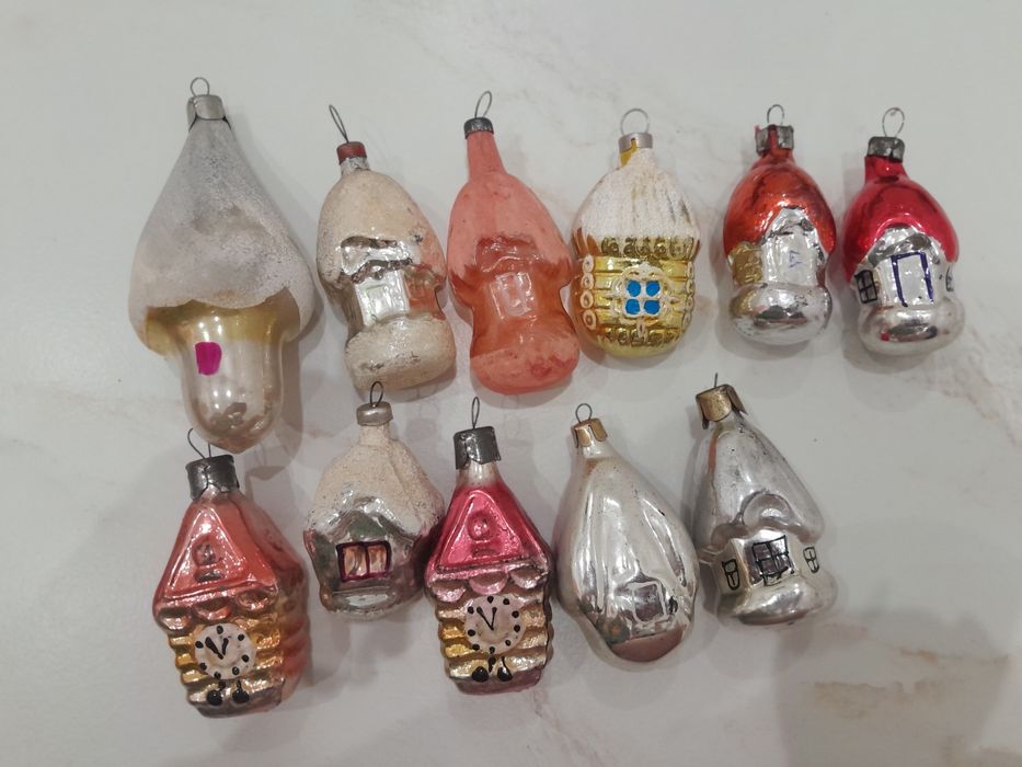 Елочные игрушки СССР Новорічні іграшки
