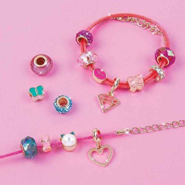Make it Real Міні-набір для створення браслетів Красуня в рожевому