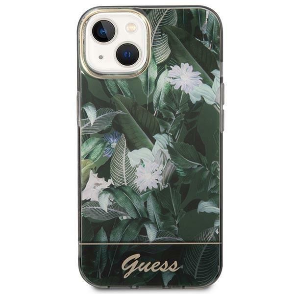 Etui Guess Jungle Collection do iPhone 14 Plus 6,7" - Zielony