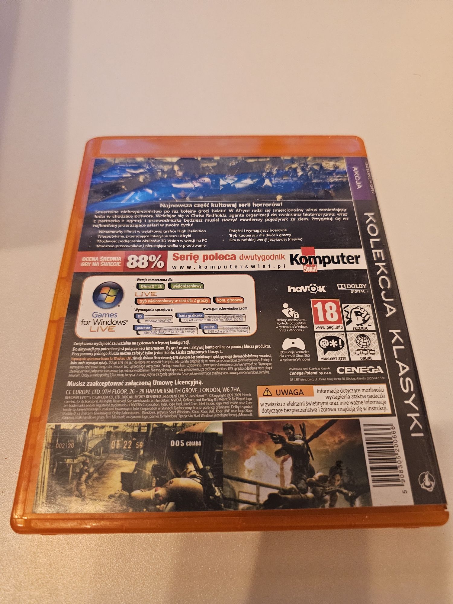 Resident Evil 5 PC polskie wydanie stan IDEAŁ