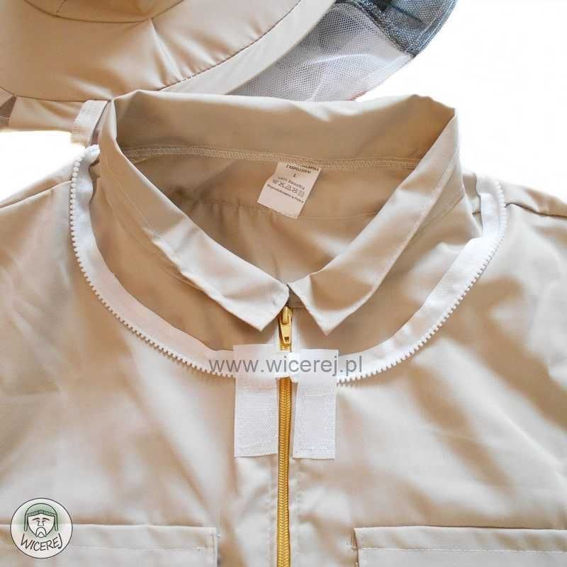 Bluza Pszczelarska Premium rozpinana z Kapeluszem rozmiar L