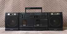 Radiomagnetofon - boombox SONY CFS-W350L w idealnym stanie, piękny!