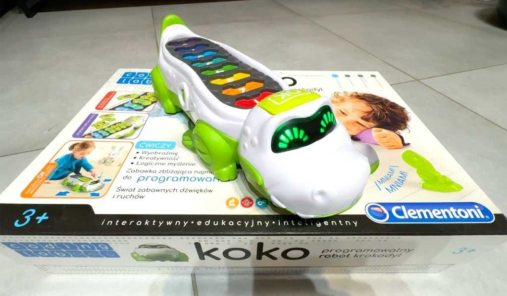 KOKO Programowalny robot-krokodyl CLEMENTONI do nauki programowania