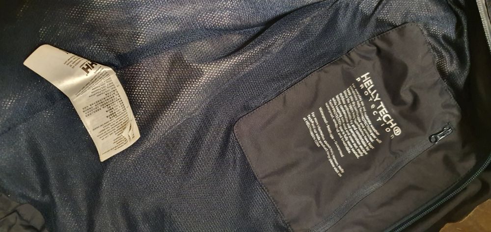 Kurtka przeciwdeszczowa HELLY HANSEN rozmiar L wymiary na zdjęciach