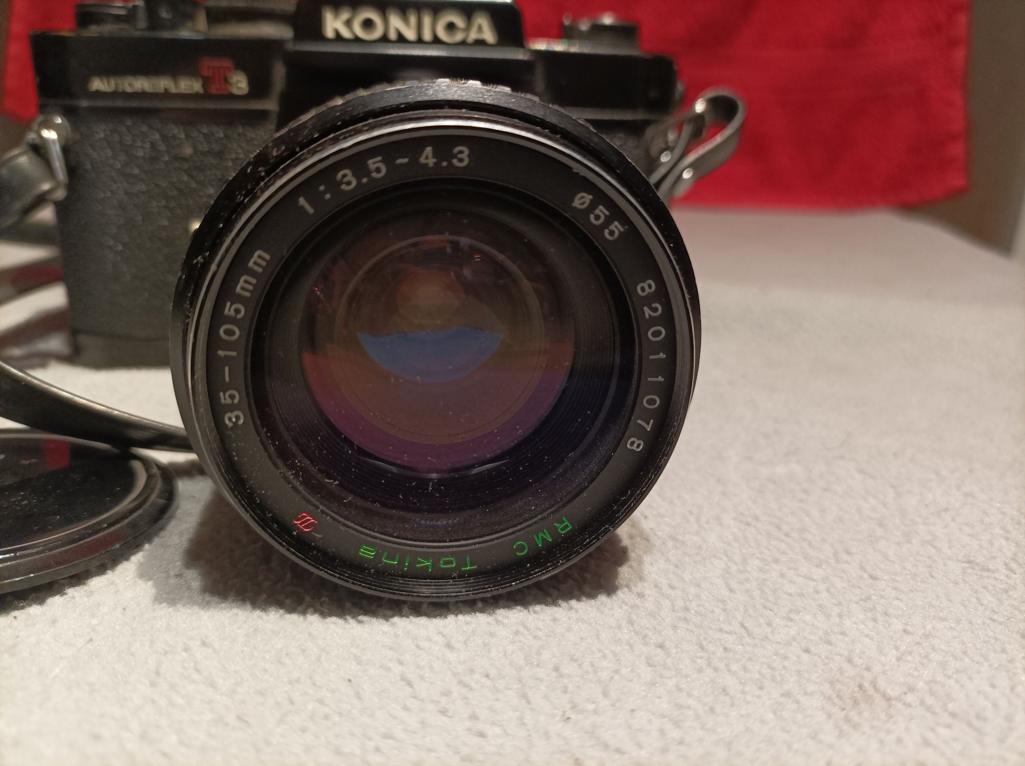 Aparat Konica Autoreflex T3 + Tokina 35-105. Idealny!. Tanio!