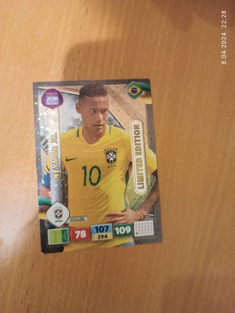 Karta limited edition Neymar jr road to world cup russia 2018