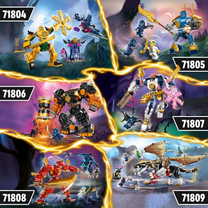 Lego Ninjago Zestaw Bitewny Ruchomy Mech Jaya Robot 71805 Lloyd 4 Figu