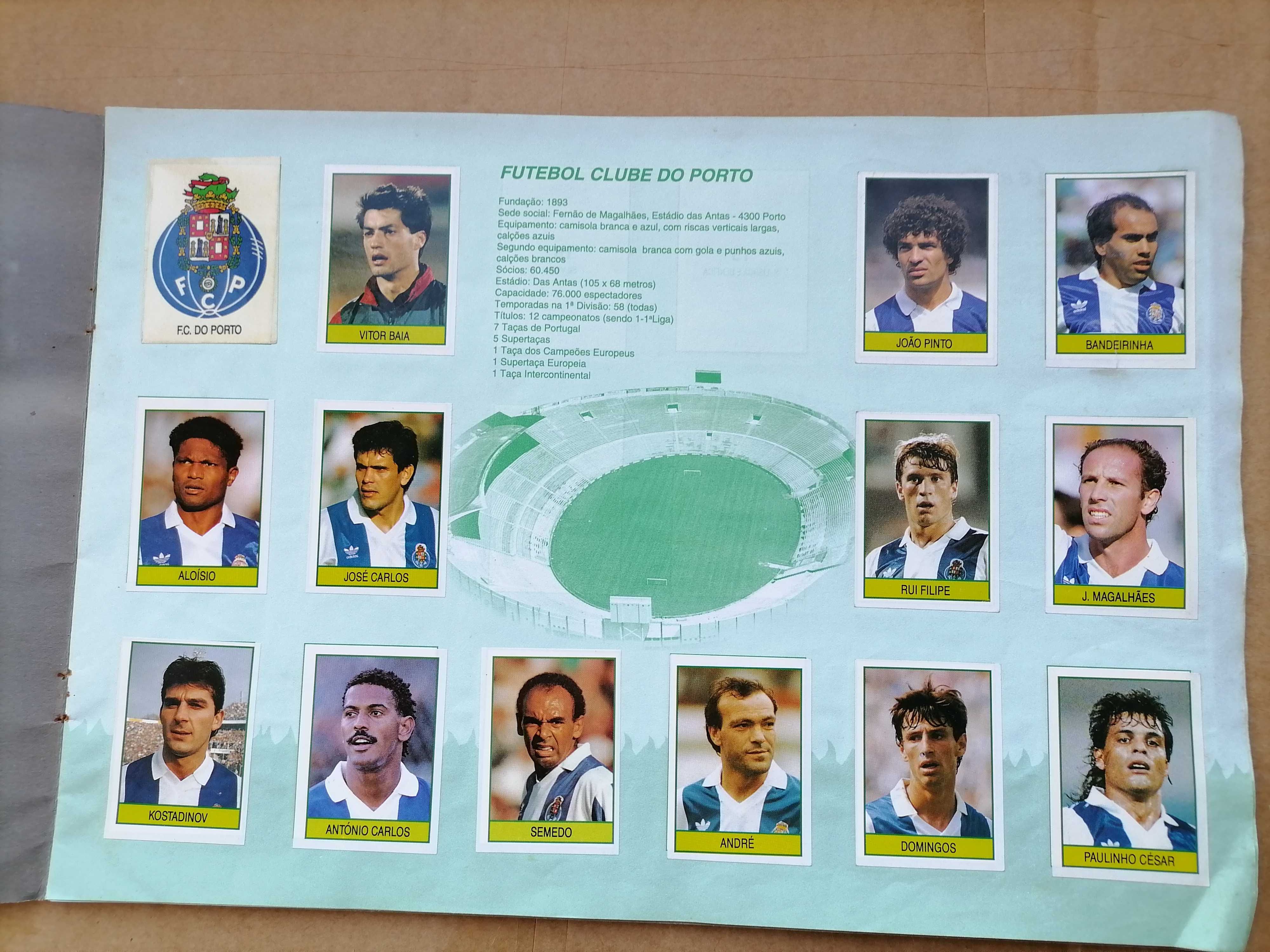 Caderneta Cromos *COMPLETA* FUTEBOL em ACÇÃO 1993 Yogurtes Longa Vida