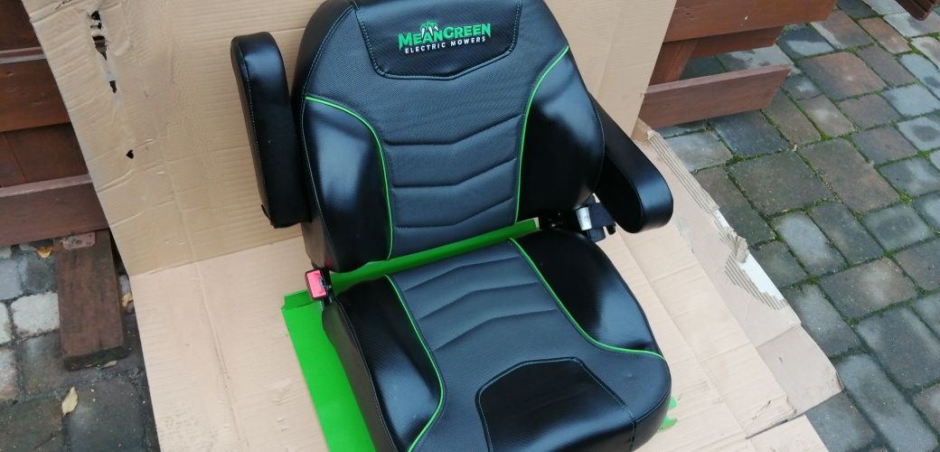 Siedzenie Mean Green do kosiarki,wózka,duże wygodne,nowe