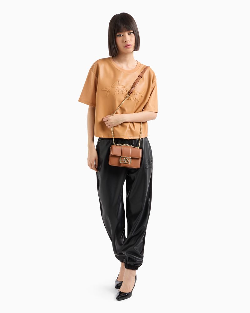 Mala elegancja torebka Armani Exchange whisky