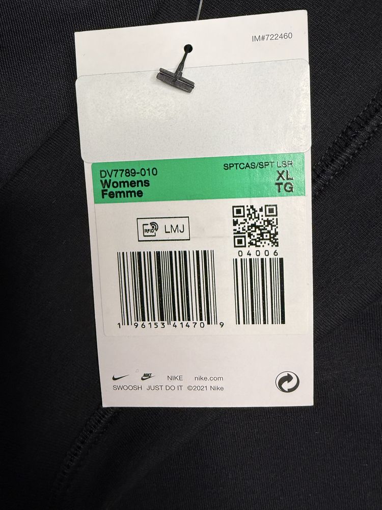 Жіночі лосини Nike  7/8 SPORTSWEAR CLASSICS BLACK DV7789-010