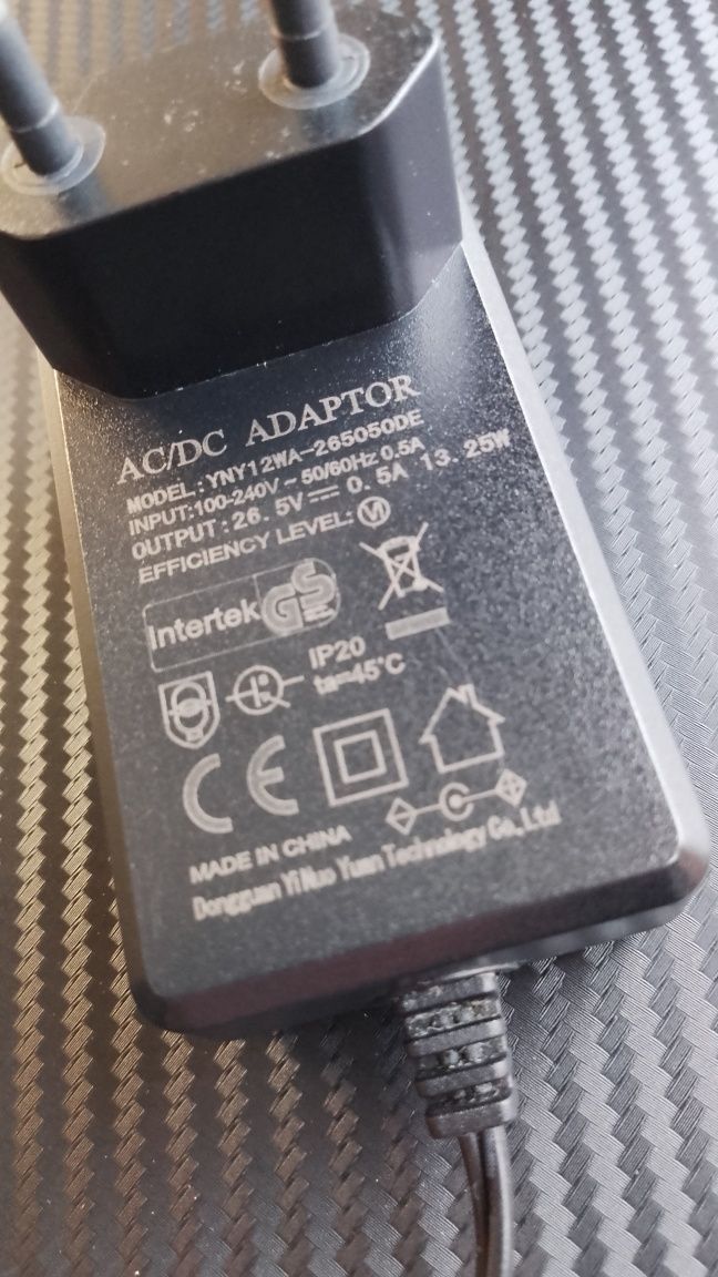 Zasilacz AC/DC 26,5 V 0,5 A 13,25 W