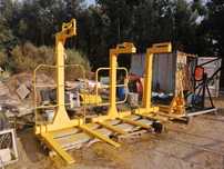 3 Porta Paletes de Grua com Garfo e Altura Reguláveis – Até 2000kg