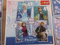 Puzzle Elza Frozen 4 obrazki kompletne
