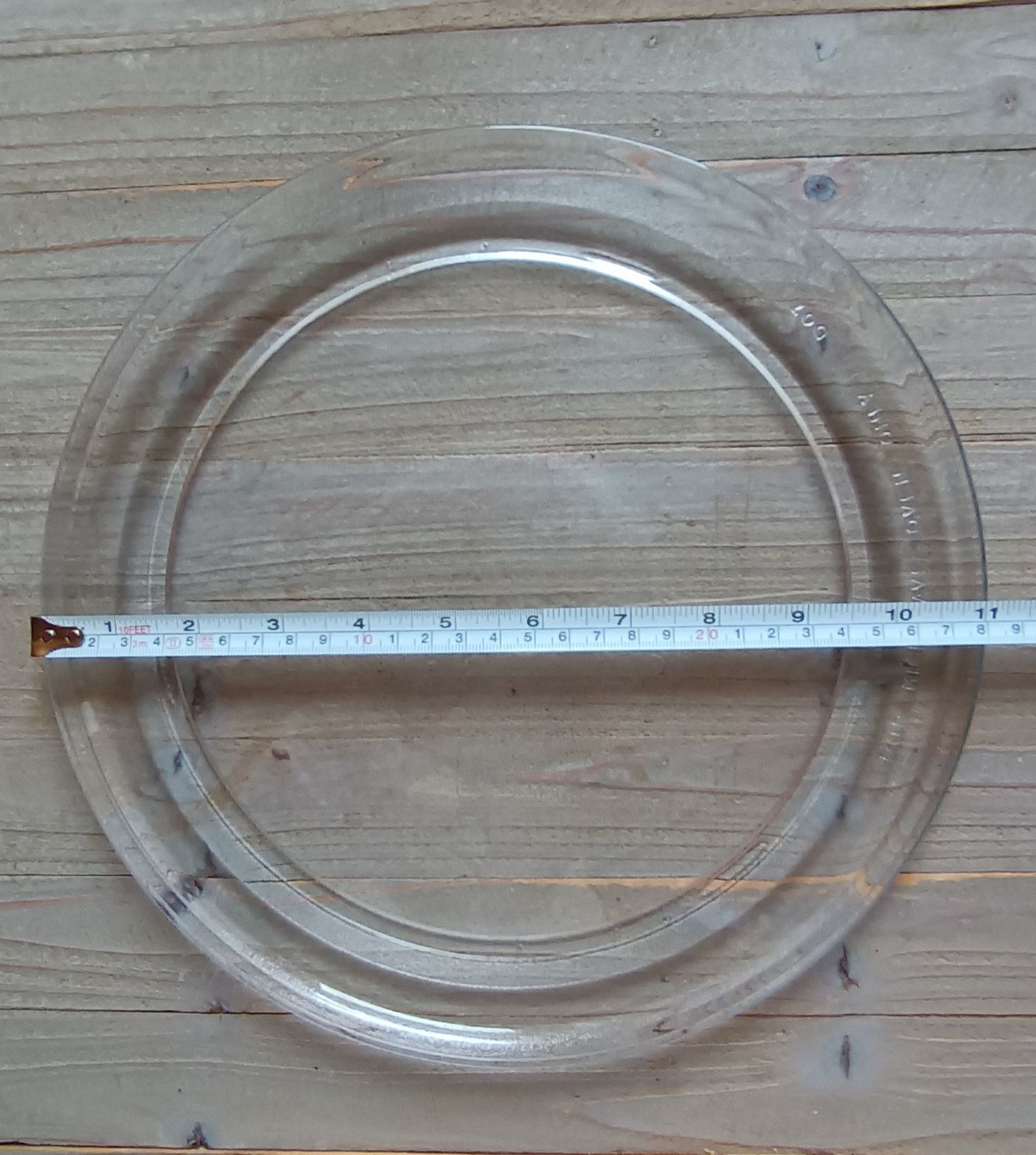 Prato de microondas com 28 cm de diâmetro em vidro