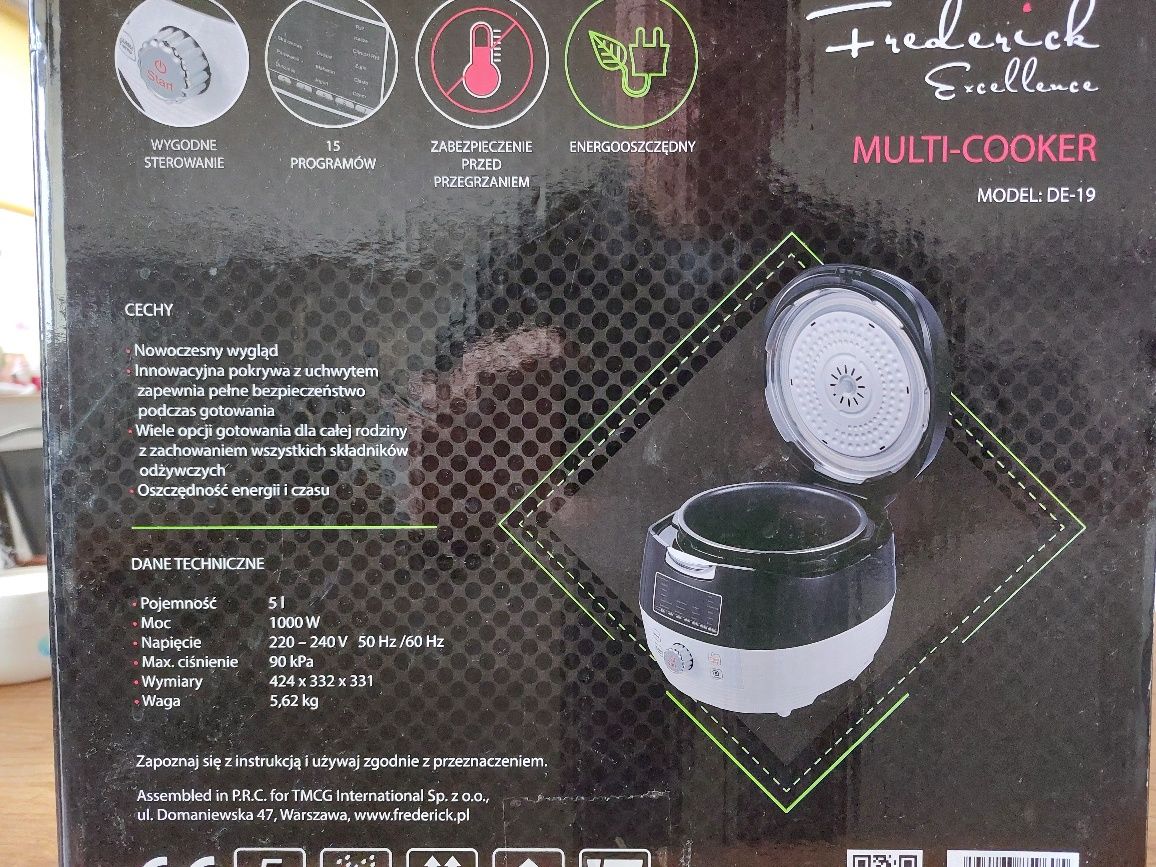 Nowy Multi-cooker Frederick Exellence, Model DE-19