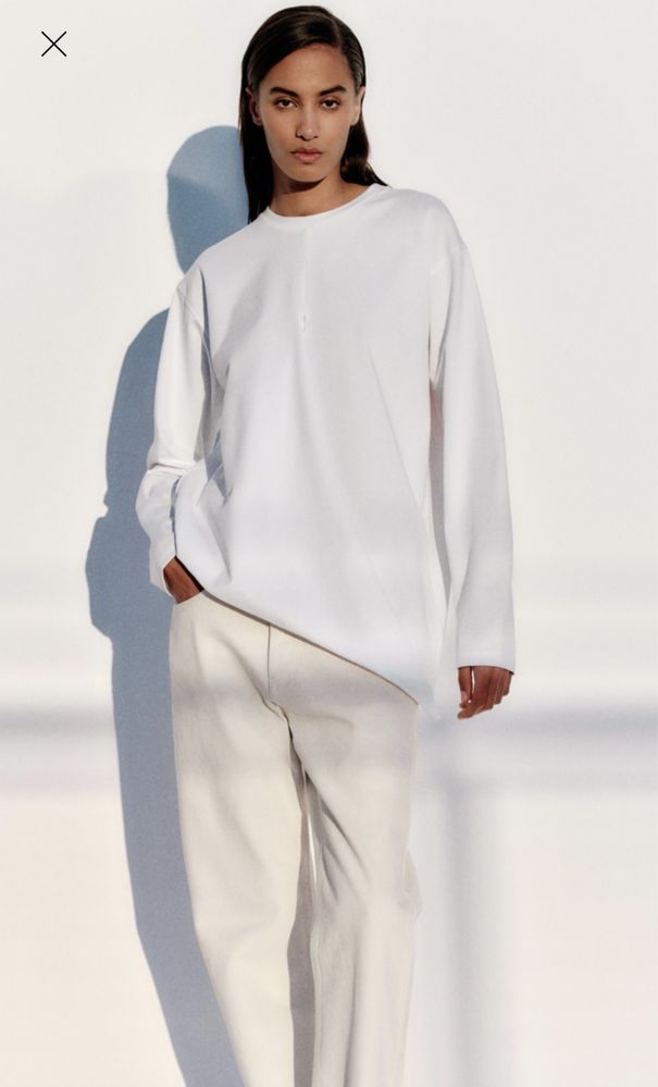 Zara лонгслив MID WEIGHT