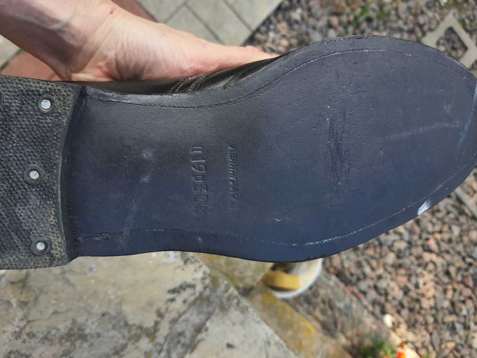 Офицерские полуботинки (туфли) хром, 43 размер. Фабрика "Ленинград".