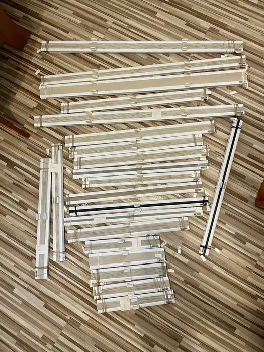 Rolety plisowane harmonijka 22 sztuki