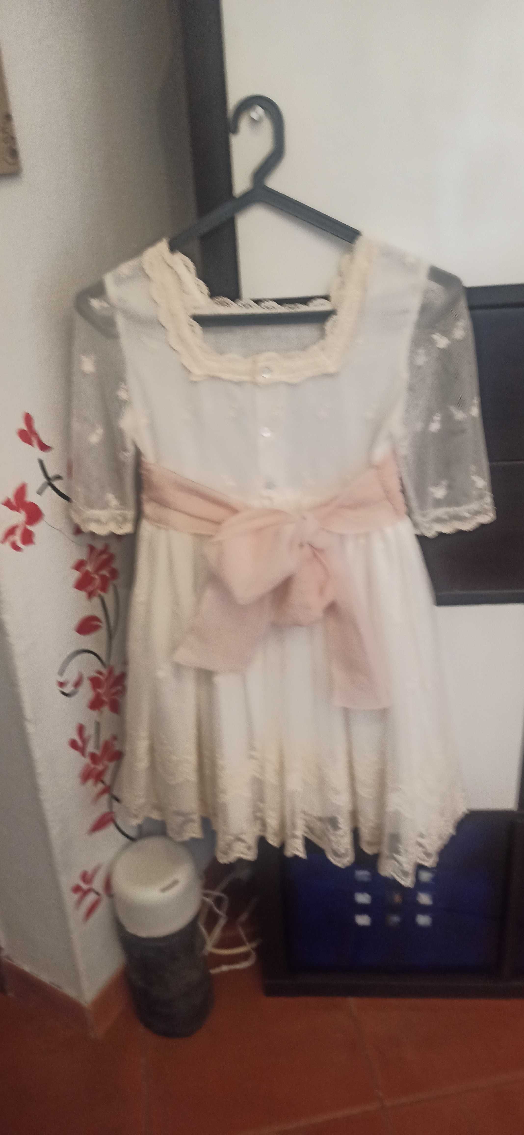 Vestido cerimónia semi novo tamanho 10 anos