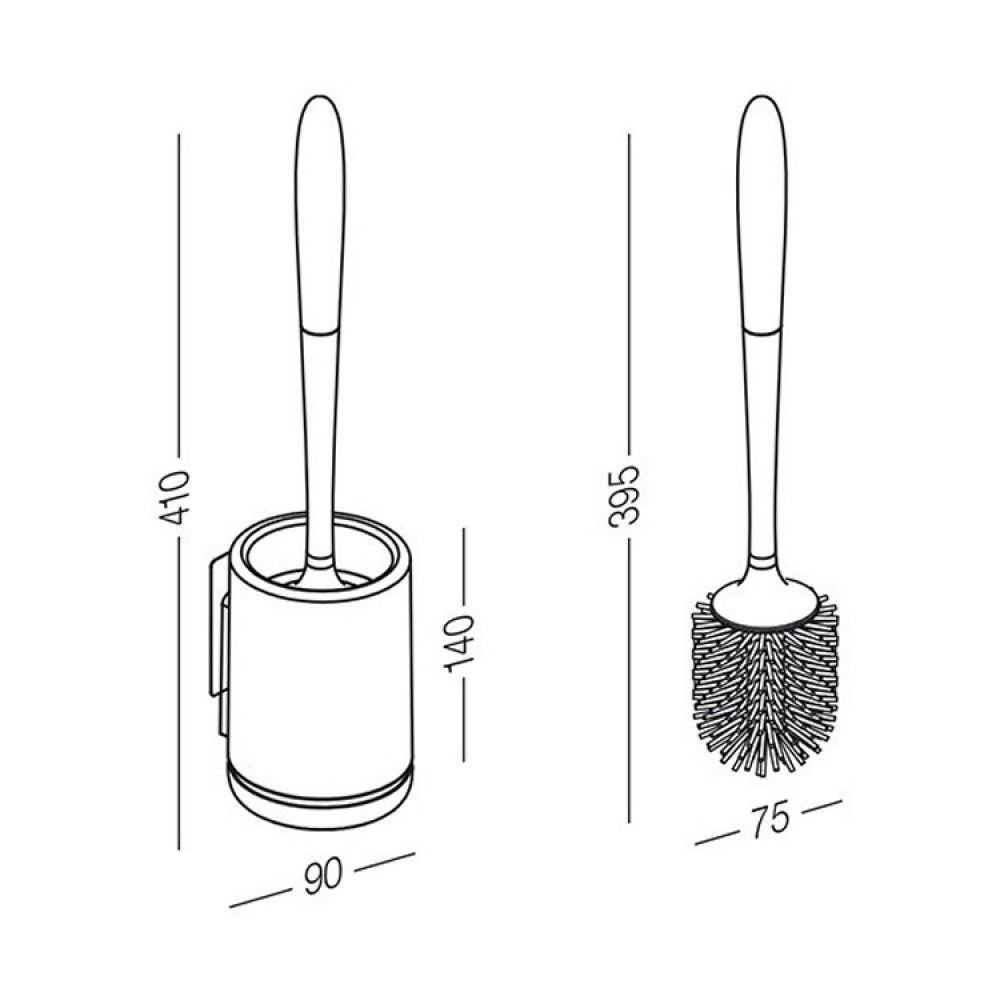 Силіконовий йоржик для унітазу Toothbrush, зручний силіконовий йоржик