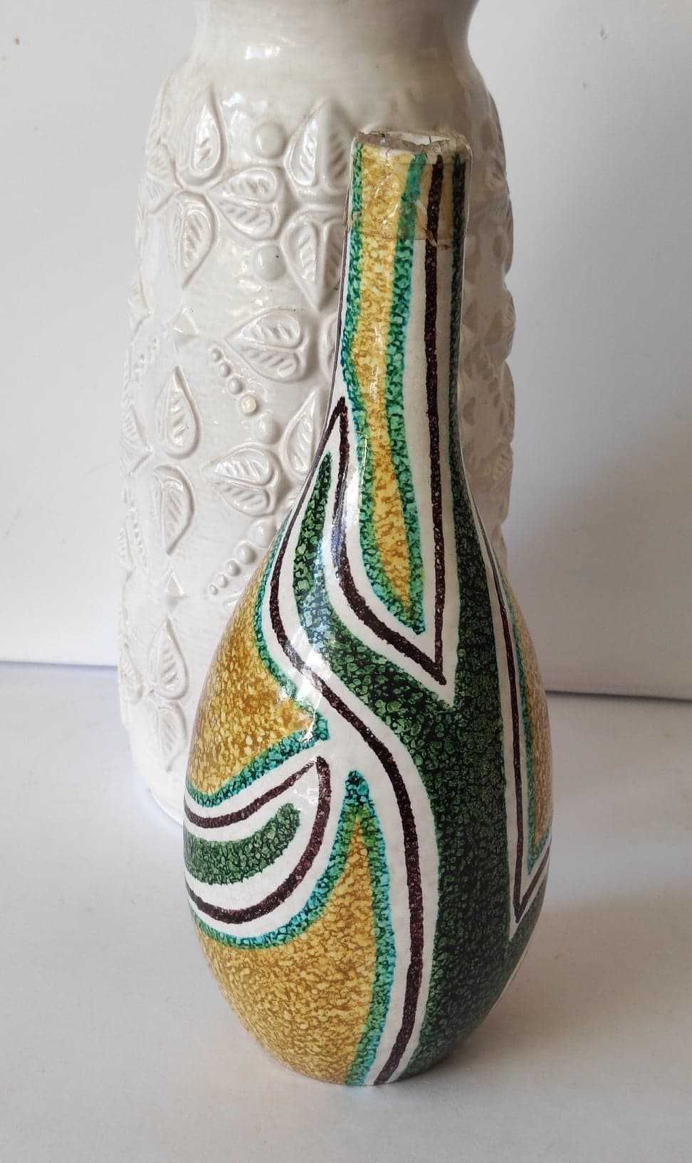 Stary wazon ceramiczny, "Pikasiak" Italy 527/485, Design Vintage