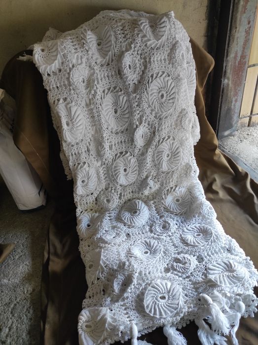 Colcha de renda cama de casal