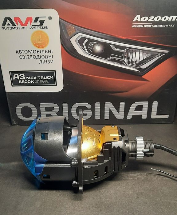 Bi-Led лінзи AMS ORIGINAL A3 MAX TRUCK 24V 5500K 3.0 для вантажівок
